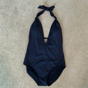 Black Cleanwater woman’s one piece swimsuit, size medium